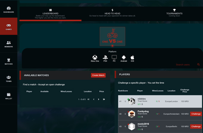 Game Dashboard